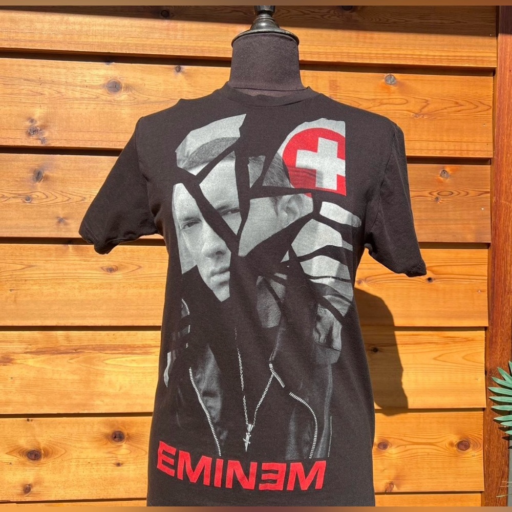 Eminem Black and Red Recovery Graphic Tee